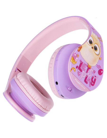 Casti audio POWERLOCUS Casti Head-band PowerLocus P2 Angry Birds, Wireless, Roz