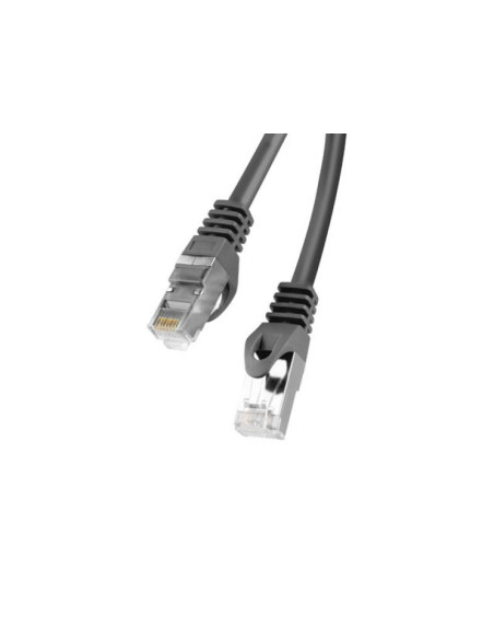 Alte accesorii retea LANBERG PATCHCORD CAT.6 FTP 1M BLACK FLUKE PASSED LANBERG