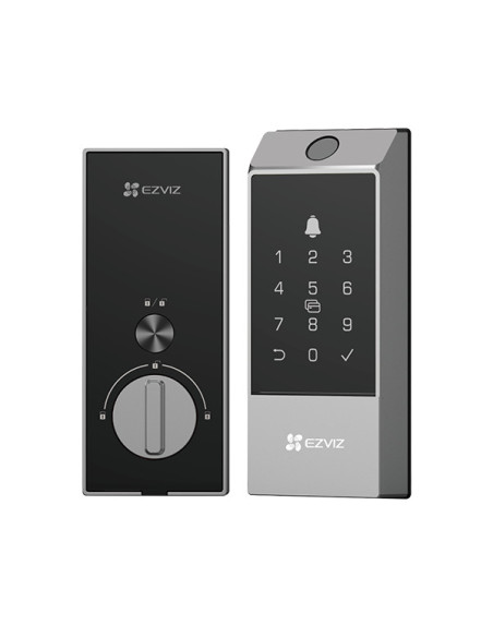 Accesorii EZVIZ INCUIETOARE INTELIGENTA EZVIZ DL04 PRO, Comunicare: EZVIZ Connect 2.4G Wi-Fi, Putere de lucru: 4 Baterii AA Alka