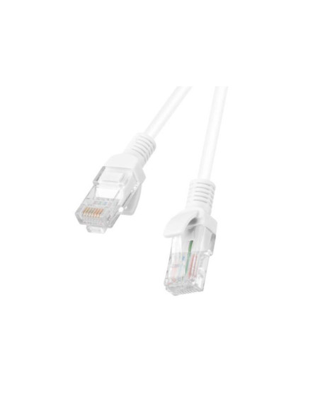 Alte accesorii retea LANBERG PATCHCORD CAT.6 UTP 0.25M WHITE FLUKE PASSED LANBERG