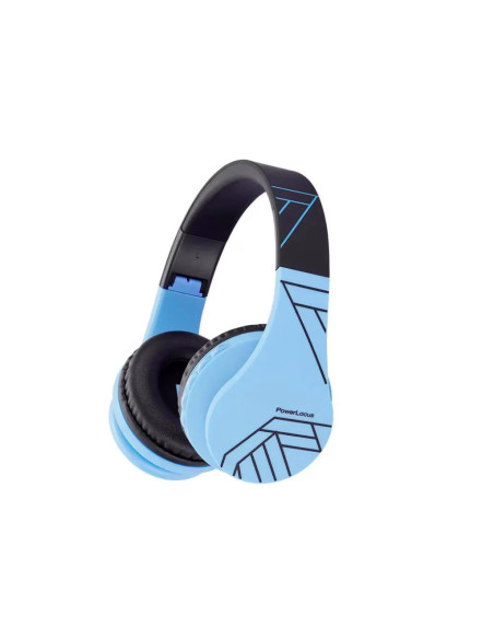 Casti audio POWERLOCUS Casti Gaming Head-band PowerLocus P1Kids, Wireless/Wired, Albastru