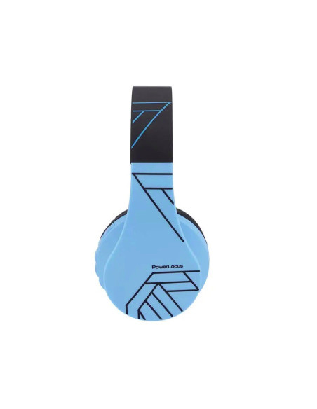 Casti audio POWERLOCUS Casti Gaming Head-band PowerLocus P1Kids, Wireless/Wired, Albastru