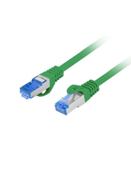 Alte accesorii retea LANBERG PATCHCORD CAT.6A S/FTP LSZH CCA 0.25M GREEN FLUKE PASSED LANBERG