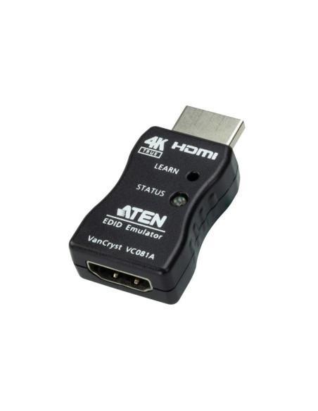 Cabluri video ATEN Emulator 4K HDMI EDID Aten VC081A-AT. Rezoluție video maximă: 3840 x 2160 Pixel. Culoarea produsului: Negru,