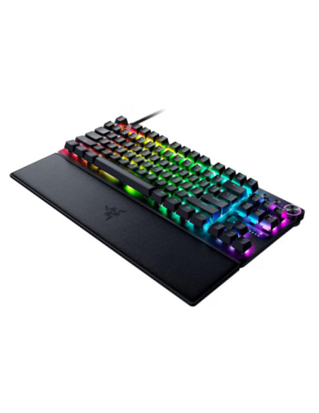 Tastaturi RAZER Tastatura Mecanica Gaming Razer Huntsman V3 Pro Tenkeyless, RGB, USB, negru
