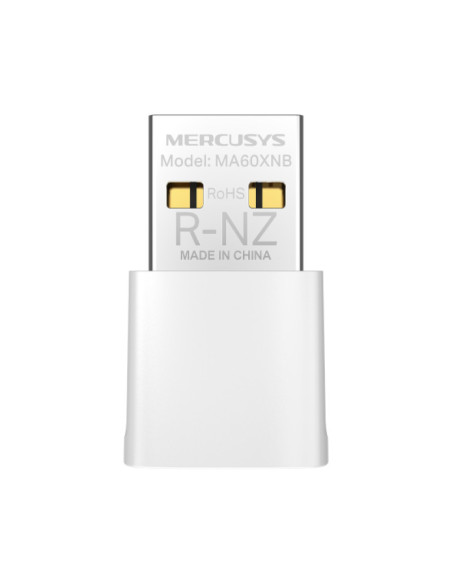 Access point & Range Ext. MERCUSYS AX900 Nano Wi-Fi 6 Bluetooth USB Adapter SPEED: 287 Mbps at 2.4 GHz + 600 Mbps at 5 GHz SPEC: