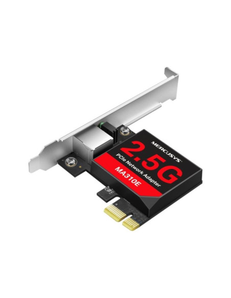 Access point & Range Ext. MERCUSYS 2.5 Gigabit PCIe Network Adapter SPEED: 2.5 Gbps SPEC: 1×RJ45, Full-Height Bracket/Low-Profil