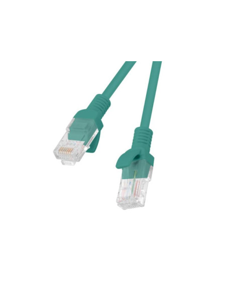 Alte accesorii retea LANBERG PATCHCORD CAT.5E UTP 0.5M GREEN FLUKE PASSED LANBERG