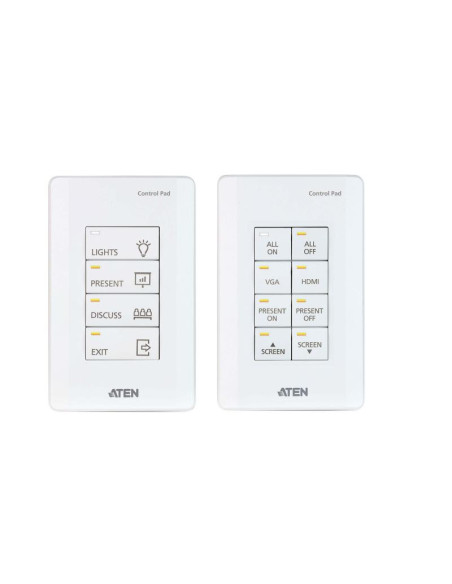 Splittere audio-video Aten 8-button Control Pad (US, 1 Gang), 4 8 buttons customizable in 14 keypad layouts, 2 x Bi-directional