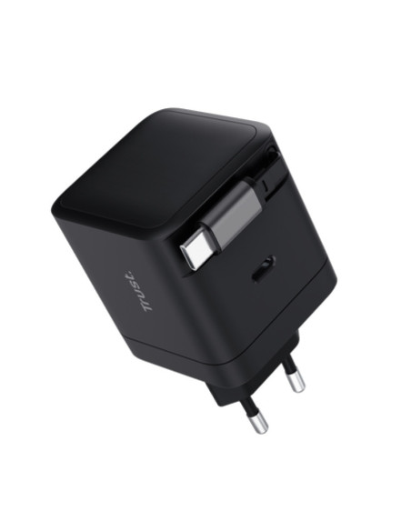 Incarcatoare telefoane TRUST Incarcator Trust Maxo USB-C, putere maxima 65W, lungime cablu 67 cm, negru