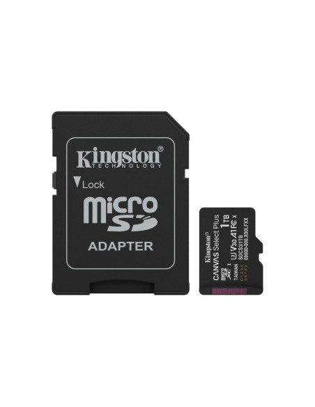 Carduri memorie KINGSTON Card de Memorie MicroSDXC Kingston 1TB Canvas Select PlusCu Adaptor