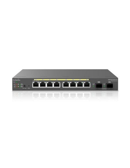Access point & Range Ext. EnGenius Managed / stand-alone Desktop 8-port GbE 55W Switch (PoE+) with 2x SFP 8-port GbE PoE switch.