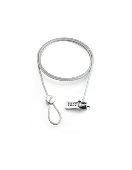 Cabluri periferice NATEC Cablu de securitate laptop Natec, lungime cablu 180 cm, material metal, gri