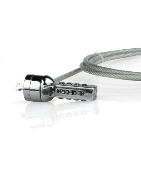 Cabluri periferice NATEC Cablu de securitate laptop Natec, lungime cablu 180 cm, material metal, gri