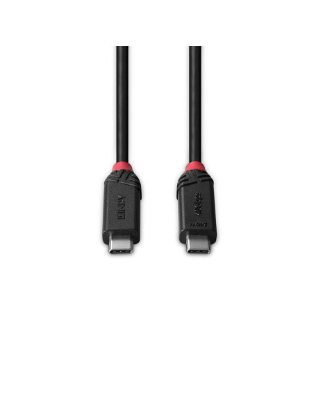 Cabluri periferice LINDY Cablu Lindy 1m USB4 240W Type C, 40 Gbps, Black Line