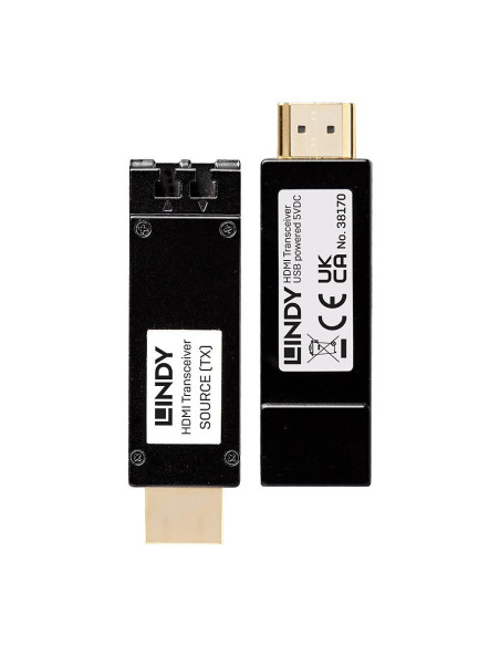 Extendere audio-video LINDY Extender Lindy fibra optica, distanta maxima 300m, latime de banda suportata 10.2Gbps, rezolutie max