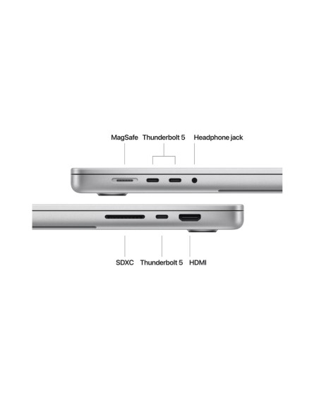 Laptop APPLE MacBook Pro 16.2"/Apple M4 Pro (CPU 14-core, GPU 20-core, Neural Engine16-core)/24GB/1TB - Silver - INT KB (cto fro