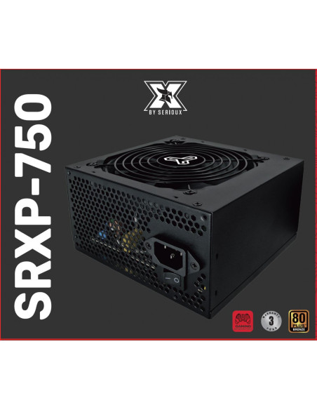 Surse PC SERIOUX Sursa Serioux Energy 750W, 80+ BRONZE, Ventilator 12cm, ATX, material metal, cabluri: 20+4-pin, 1x4+4-pin, 2x6+