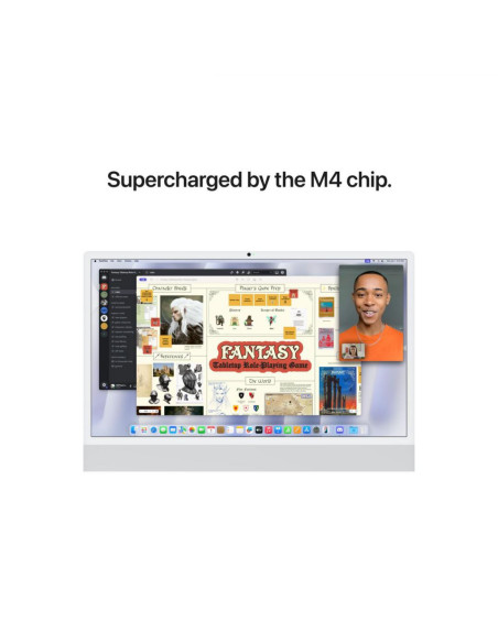 All in one PC Apple iMAC 24" Retina 4.5k/ Apple M4 (CPU 10-core, GPU 10-core, Neural Engine16-core)/16GB/256GB - Silver - INT KB