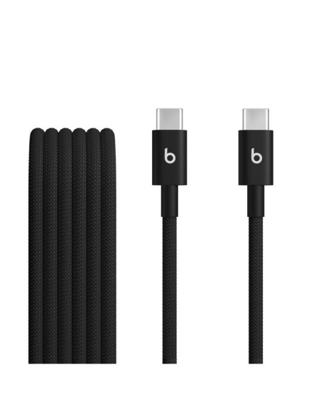 Accesorii APPLE Beats USB-C to USB-C Woven Cables (1.5 m) - Bolt Black (2-Pack)