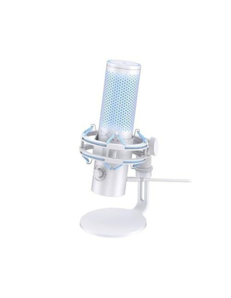 Microfoane HP Microfon HyperX QuadCast 2 Frost, tip Condenser, USB, LED backlight, noise reduction
