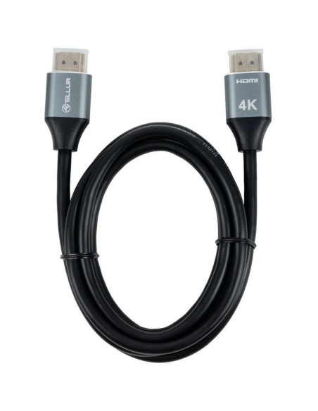 Cabluri periferice TELLUR Cablu Tellur High Speed HDMI 2.0 4k, viteza 18Gbps, plug-plug, tata- tata, lungime cablu 1.5m, negru