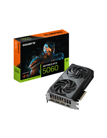 Placi video GIGABYTE Placa video Gigabyte GeForce RTX 5060 WINDFORCE OC, 8GB GDDR7, PCI Express 5.0, 128-bit