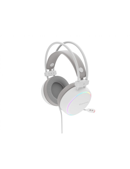 Casti audio GENESIS Casti Gaming Head-band GENESIS NSG-2308, Wired, Alb
