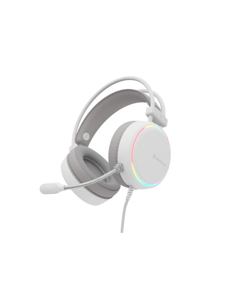 Casti audio GENESIS Casti Gaming Head-band GENESIS NSG-2308, Wired, Alb