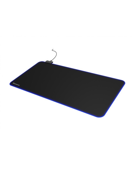 Mouse pad GENESIS Mousepad Genesis Boron 500 XXL, iluminare RGB, material cauciuc + textil, dimensiuni 800x400x4 mm, negru