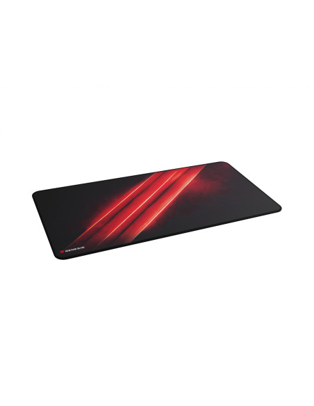 Mouse pad GENESIS Mousepad Genesis Carbon 500 Maxi Flash, material cauciuc + textil, dimensiuni 900x450x2.5 mm, negru/rosu