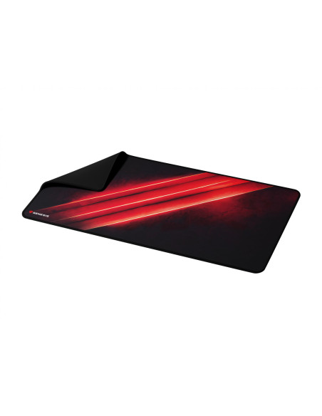 Mouse pad GENESIS Mousepad Genesis Carbon 500 Maxi Flash, material cauciuc + textil, dimensiuni 900x450x2.5 mm, negru/rosu