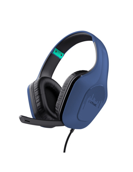 Casti audio TRUST Casti Gaming Head-band Trust GXT 415B Zirox, Wired, Albastru